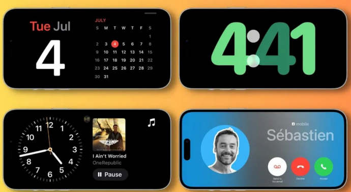 原州苹果手机维修分享iOS17横屏充电待机显示有什么好处 