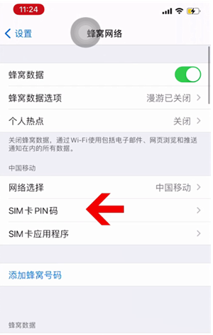 原州苹果14维修网分享如何给iPhone14的SIM卡设置密码 