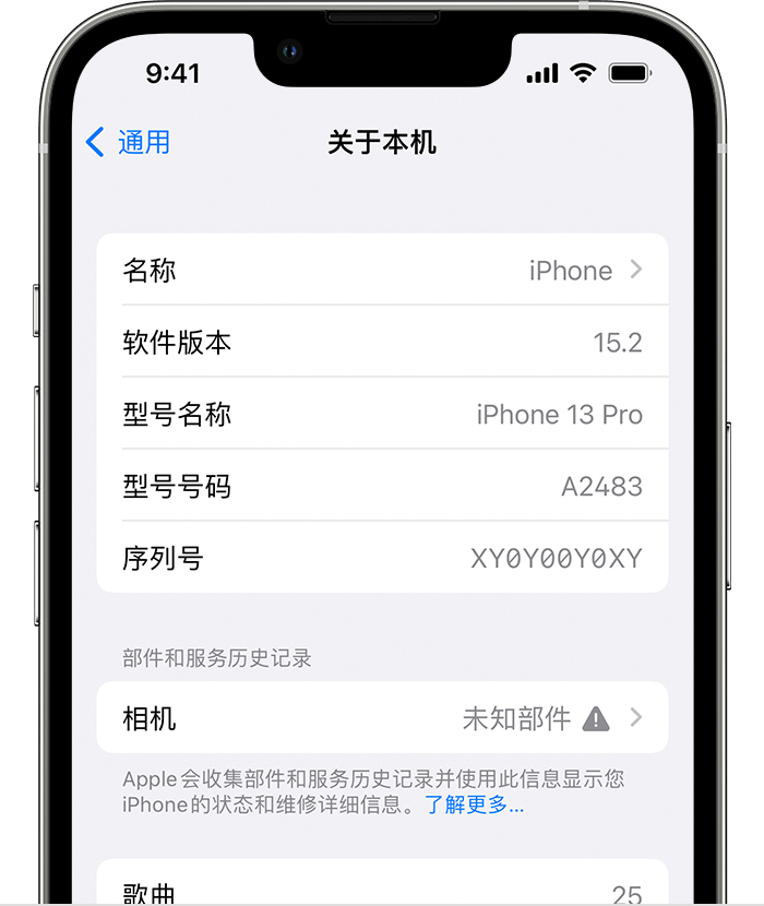 原州苹果维修分享iPhone 出现提示相机“未知部件”是什么原因？ 